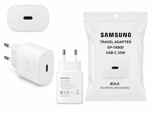 Samsung 25W USB-C PD Travel Adapter EP-TA800 Bulk – Wit - samsung by Laad Centrum