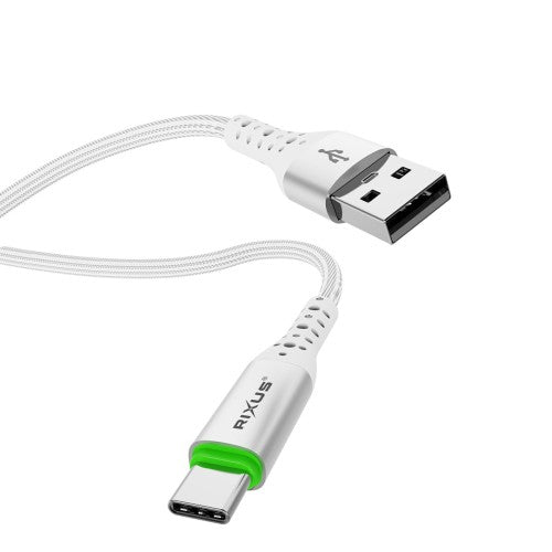 Rixus RXUC21AC Auto Disconnect USB-A naar USB-C kabel 1m wit – productdetail