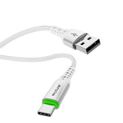 Rixus RXUC21AC Auto Disconnect USB-A naar USB-C kabel 1m wit – productdetail