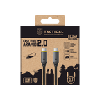 Compacte USB-C kabel - Tactical Fast Rope Aramid 2.0, 0,3 meter voor eenvoudig opladen