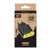 Tactical Minimi Dual USB-C 45W GaN Travel Charger - 8596311298912