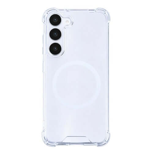 Rixus Anti-Burst hoesje voor Samsung Galaxy S25 FE – MagSafe-compatibel, transparant