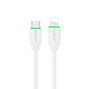 Rixus RXUC18L USB-C naar Lightning snellaadkabel 1m 20W wit – verpakking