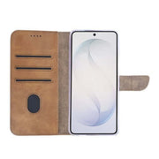 Rixus bookcase voor Samsung Galaxy S26 Ultra – lichtbruin