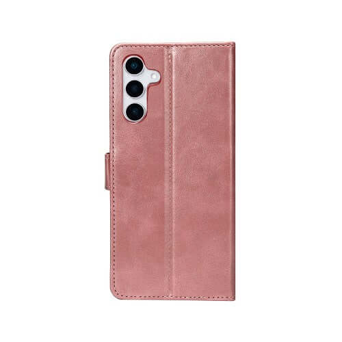 Rixus bookcase voor Samsung Galaxy S25 – roze