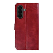 Rixus bookcase voor Samsung Galaxy A27 – donkerrood