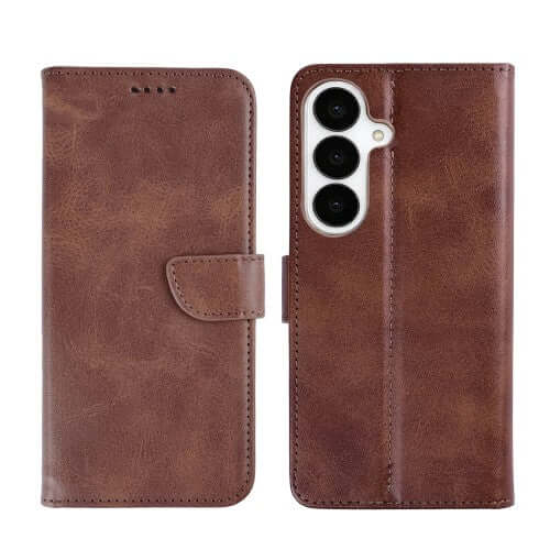 Rixus bookcase voor Samsung Galaxy S26 Plus – bruin
