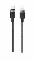 iPeax USB-C naar Lightning kabel - 1 Meter Zwart voor snelladen en modern gemak