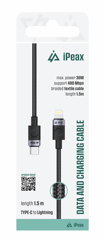 iPeax USB-C naar Lightning Kabel – 1,5 Meter – Stijlvol en Praktisch - Laad Centrum
