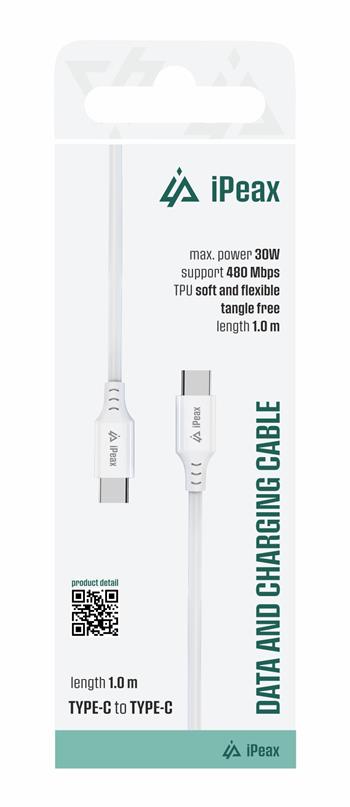 iPeax USB-C naar USB-C Kabel – 1 Meter – Altijd Beschikbaar, Altijd Flexibel - Laad Centrum