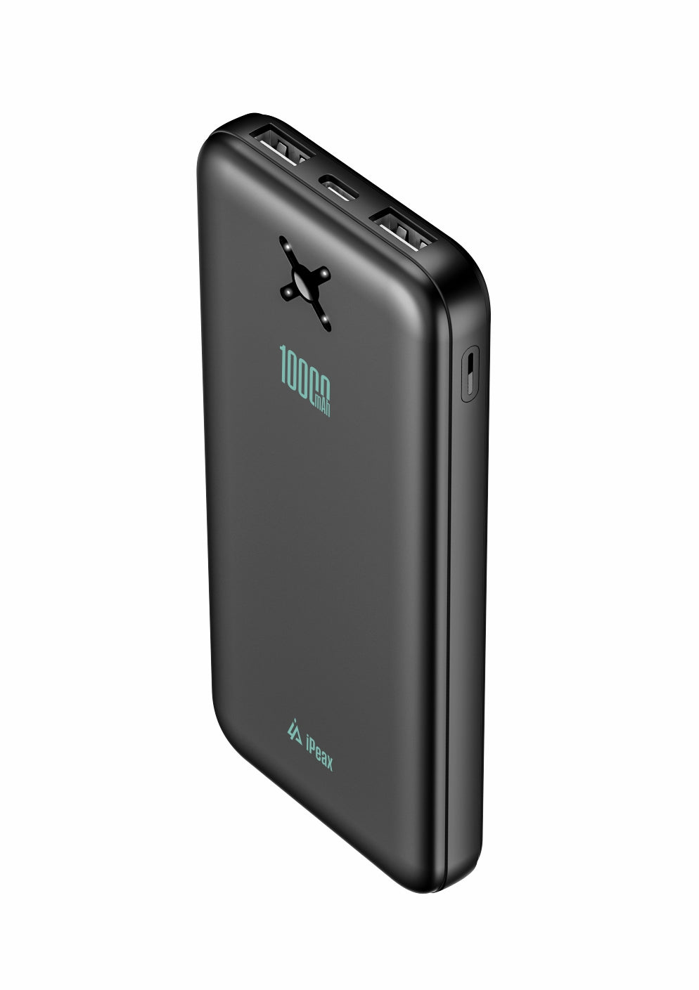 iPeax 10.5W Dual USB-A Powerbank 10.000 mAh – Zwart