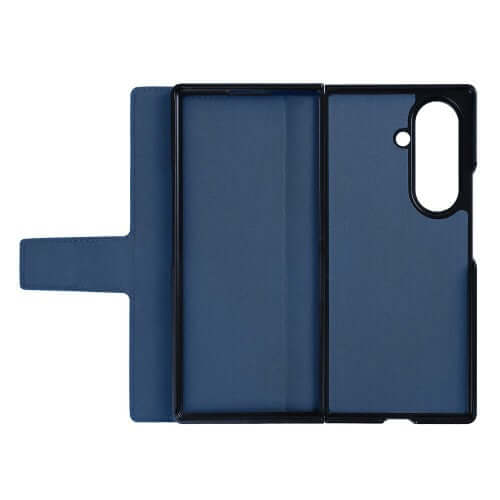 Rixus wallet-hoesje met penhouder voor Samsung Galaxy Z Fold7 – blauw