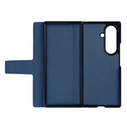 Rixus wallet-hoesje met penhouder voor Samsung Galaxy Z Fold7 – blauw