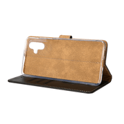 Rixus bookcase voor Samsung Galaxy A06 – zwart