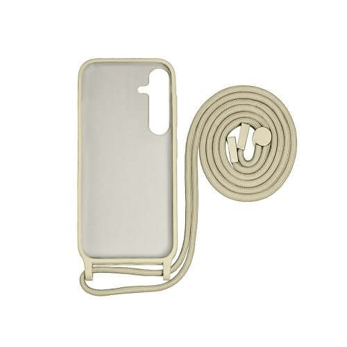 Rixus TPU-hoesje met koord voor Samsung Galaxy A25 5G – goudkleurig