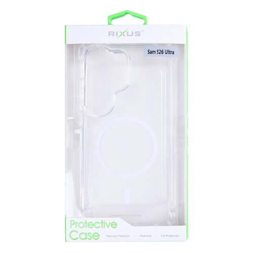 Rixus Anti-Burst hoesje voor Samsung Galaxy S26 Ultra – MagSafe-compatibel, transparant