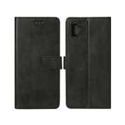 Rixus bookcase voor Samsung Galaxy A06 – zwart