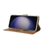 Rixus bookcase voor Samsung Galaxy S25 Ultra – lichtbruin