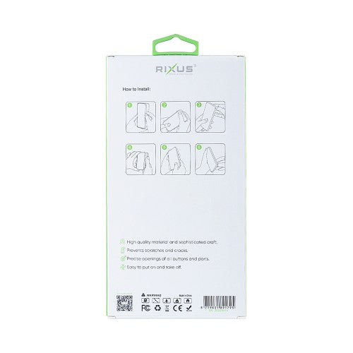 Rixus Anti-Burst hoesje voor Samsung Galaxy A36/A37 – MagSafe-compatibel, transparant