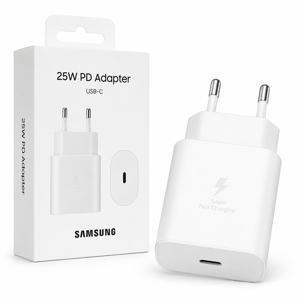 Samsung PD Wall Charger 25W USB-C – EP-TA800 – Zwart & Wit