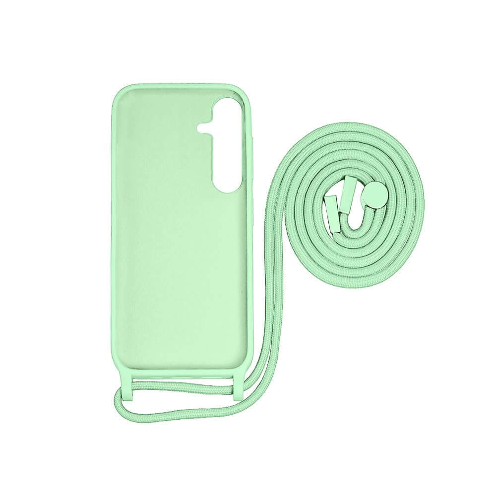 Rixus TPU-hoesje met koord voor Samsung Galaxy A05s – matchagroen