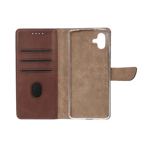 Rixus bookcase voor Samsung Galaxy A06 – bruin