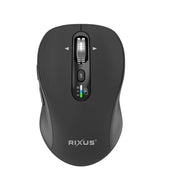 Rixus RXWM03 Aero compacte zwarte muis voor laptop, ideaal voor dagelijks gebruik en onderweg.
