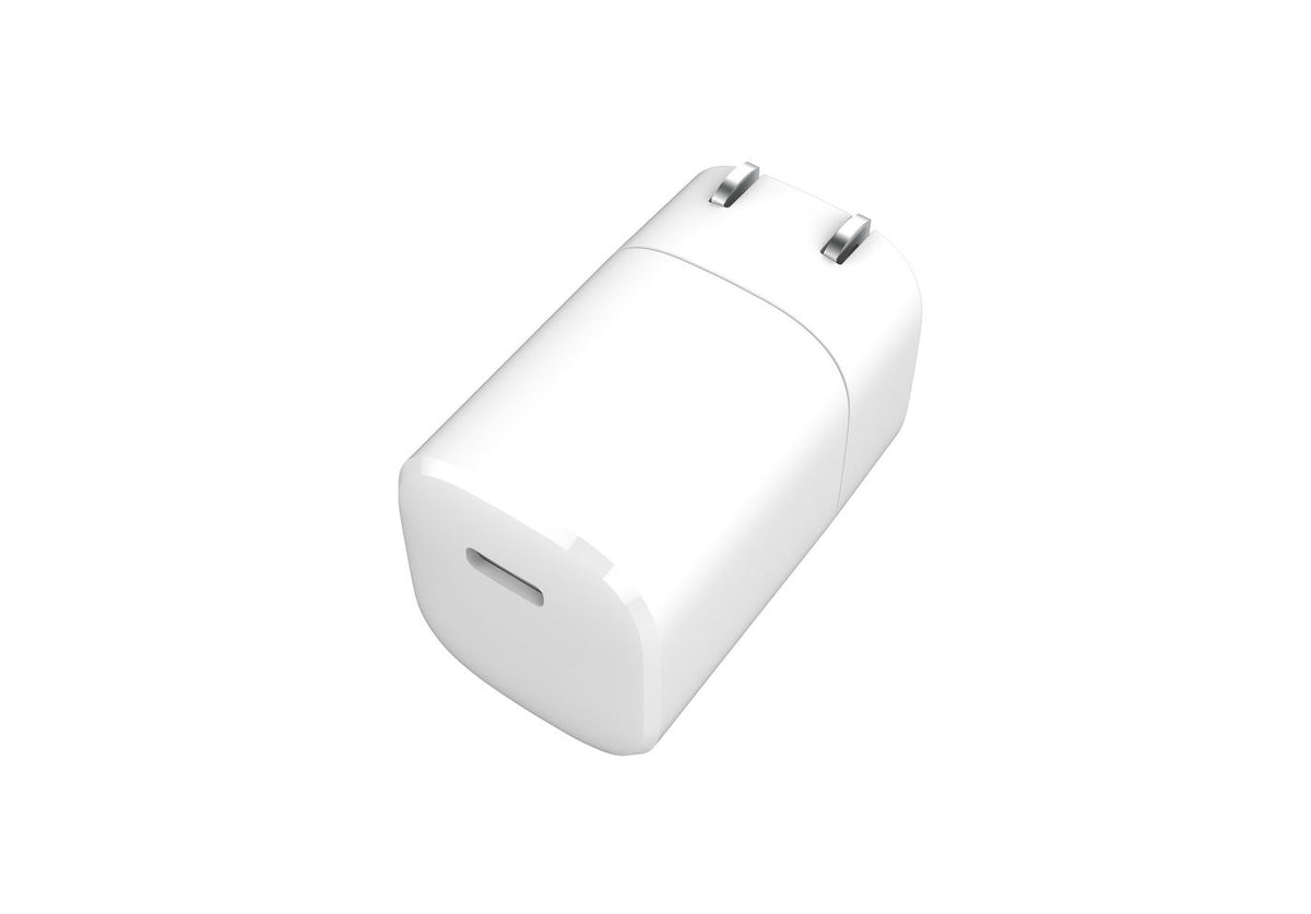 eSTUFF Thuislader USB-C PD 3A 20W, US-stekker - Wit