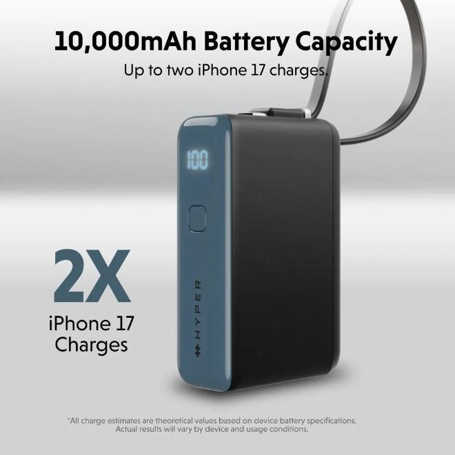 Hyper HyperJuice Flex 10K Power Bank 30W – Oranje
