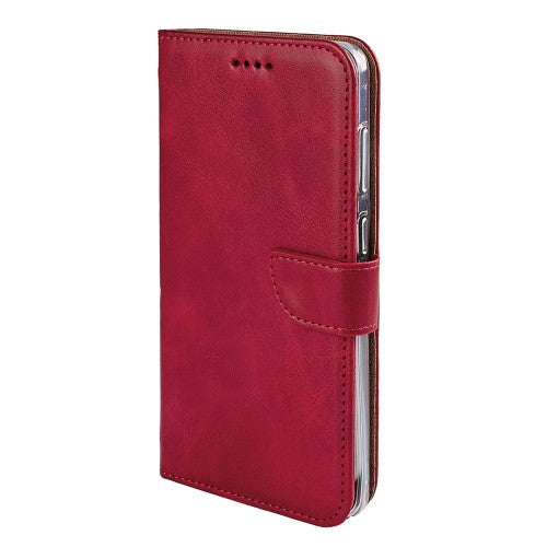 Rixus bookcase voor Samsung Galaxy S25 Edge – donkerrood
