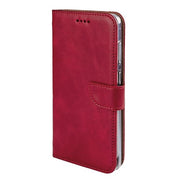 Rixus bookcase voor Samsung Galaxy S25 Edge – donkerrood