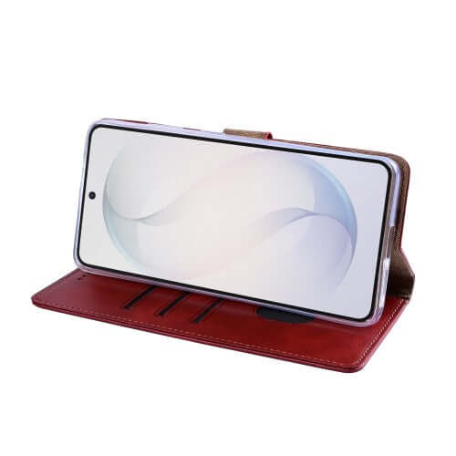 Rixus bookcase voor Samsung Galaxy S26 Ultra – donkerrood