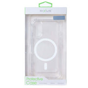 Rixus Anti-Burst hoesje voor Samsung Galaxy S25 Edge – MagSafe-compatibel, transparant