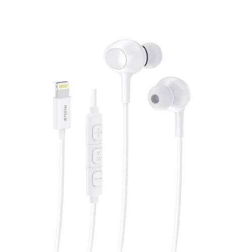 Rixus RXHD56LW Lightning Oordopjes met Microfoon – Wit