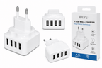 Reislader 4.2A – 4x USB-A Wandlader – Goud - Laad Centrum
