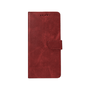 Rixus bookcase voor Samsung Galaxy A06 – donkerrood