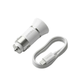 Altijd Snel Opladen met de Dual USB-A Autolader – 3.4A Wit - Auto oplader