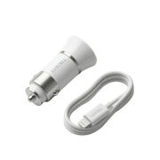 Altijd Snel Opladen met de Dual USB-A Autolader – 3.4A Wit - Auto oplader
