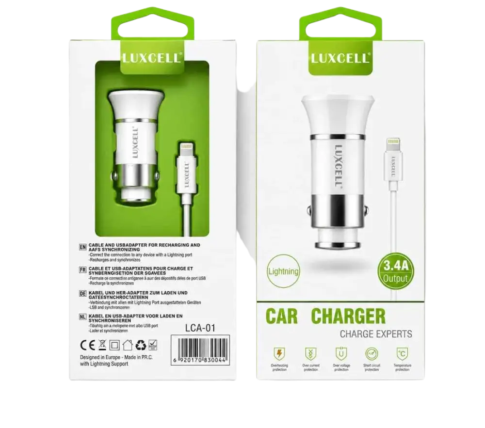 Autolader met Dual USB Poorten - Snelle en Veilige Laadoplossing voor Onderweg - Auto oplader