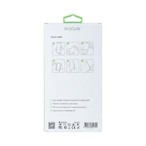 Rixus Anti-Burst hoesje voor Samsung Galaxy A56 – MagSafe-compatibel, transparant