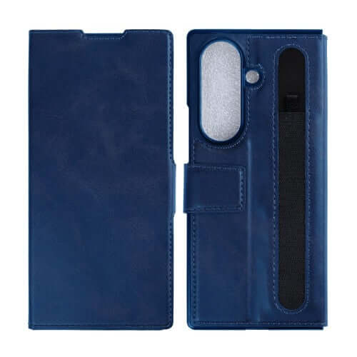 Rixus wallet-hoesje met penhouder voor Samsung Galaxy Z Fold8 Ultra – blauw