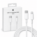 Apple iPhone USB-C naar Lightning Kabel 2 Meter – Snelladen & Data Sync – Wit - Laad Centrum