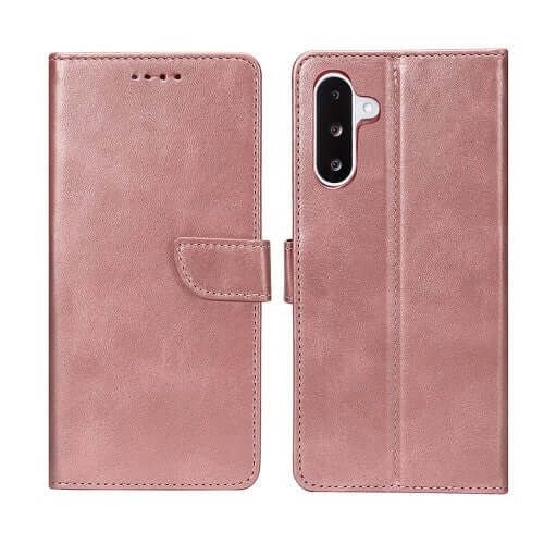 Rixus bookcase voor Samsung Galaxy A26 / A17 / A18 – roze