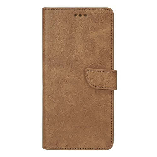 Rixus bookcase voor Samsung Galaxy S25 FE – lichtbruin