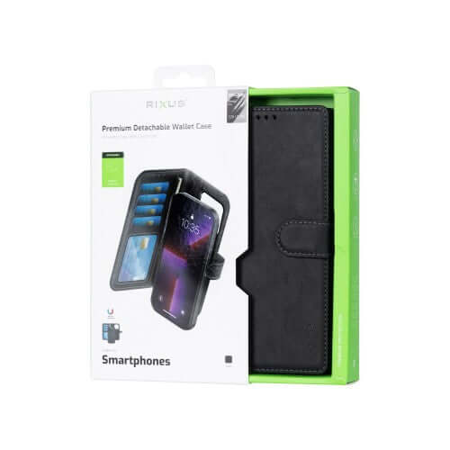 Rixus Duo magnetische wallet voor Samsung Galaxy S26 Ultra – zwart