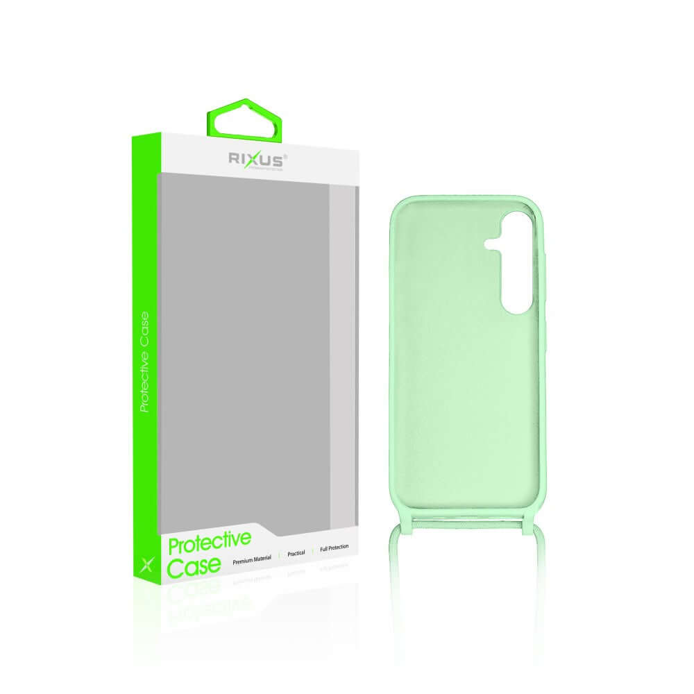 Rixus TPU-hoesje met koord voor Samsung Galaxy A05s – matchagroen