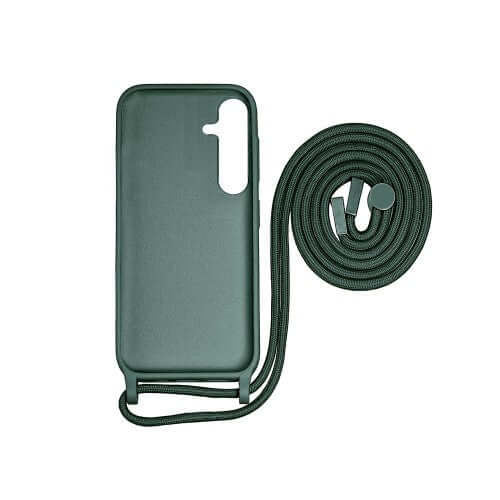 Rixus TPU-hoesje met koord voor Samsung Galaxy A25 5G – donkergroen