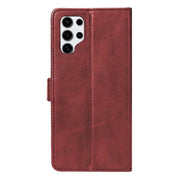 Rixus bookcase voor Samsung Galaxy S25 Ultra – donkerrood