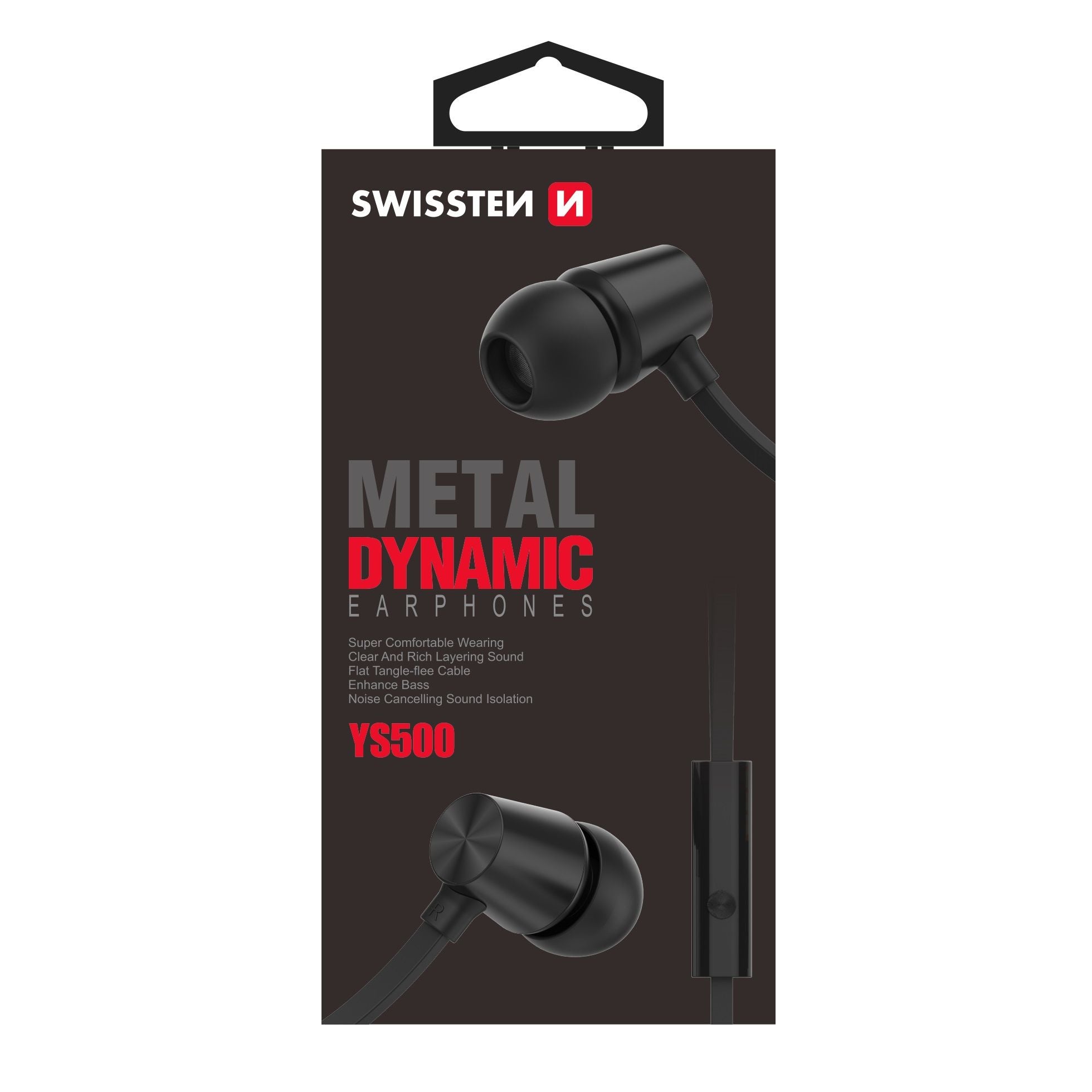 Swissten Dynamic Earbuds YS500 – Zwart