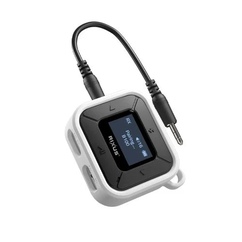 Rixus RXBT36 In-Fly wit Bluetooth ontvanger met audiokabel en display
